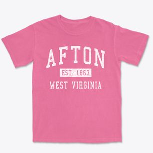 Afton West Virginia Classic Established Premium Heavyweight T-shirt