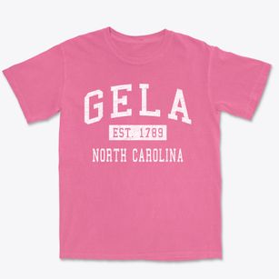 Gela North Carolina Classic Established Premium Heavyweight T-shirt