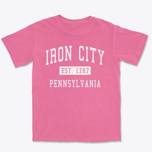 Iron City Pennsylvania Classic Established Premium Heavyweight T-shirt