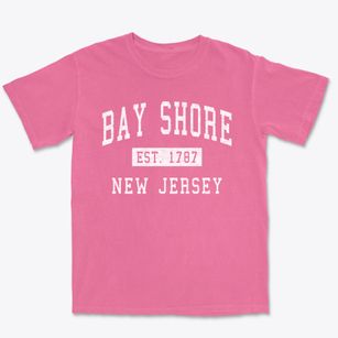 Bay Shore New Jersey Classic Established Premium Heavyweight T-shirt