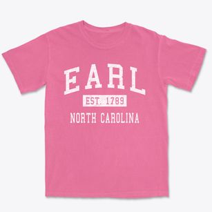 Earl North Carolina Classic Established Premium Heavyweight T-shirt