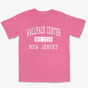 Wallpack Center New Jersey Classic Established Premium Heavyweight T-shirt