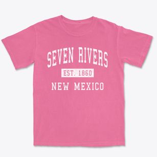 Seven Rivers New Mexico Classic Established Premium Heavyweight T-shirt