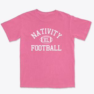 Nativity Of Our Lord Jesus School Classic Football Premium Heavyweight T-shirt