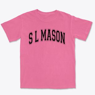 S L Mason Elementary School Varsity Arch Premium Heavyweight T-shirt
