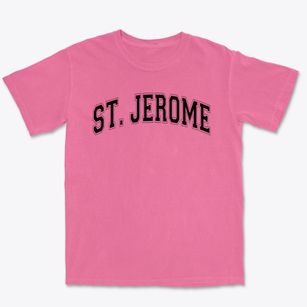 Saint Jerome School Varsity Arch Premium Heavyweight T-shirt
