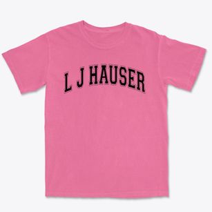 L J Hauser Junior High School Varsity Arch Premium Heavyweight T-shirt