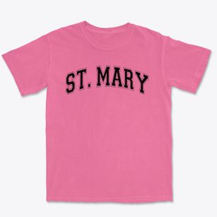 St Mary Parish Varsity Arch Premium Heavyweight T-shirt