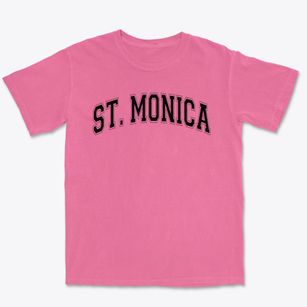 Saint Monica School Varsity Arch Premium Heavyweight T-shirt