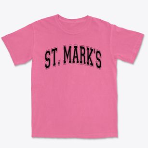 Saint Mark's Lutheran School Varsity Arch Premium Heavyweight T-shirt