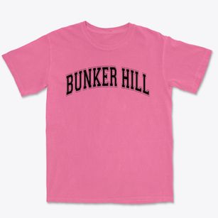 Bunker Hill High School Varsity Arch Premium Heavyweight T-shirt