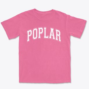 Poplar Elementary School Varsity Arch Premium Heavyweight T-shirt