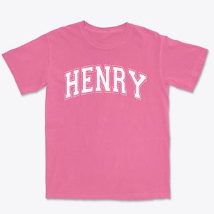 Henry Wilson School & Community Center Varsity Arch Premium Heavyweight T-shirt