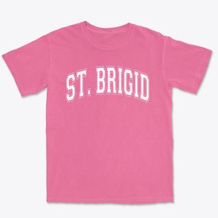 Saint Brigid School Varsity Arch Premium Heavyweight T-shirt
