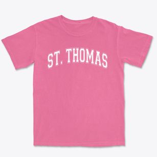 Saint Thomas The Apostle School Varsity Arch Premium Heavyweight T-shirt