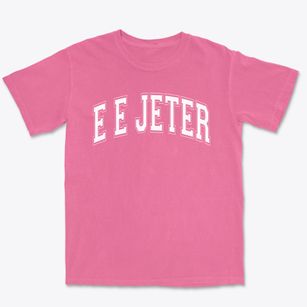 E E Jeter Elementary School Varsity Arch Premium Heavyweight T-shirt