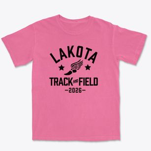 Lakota Junior High School Track and Field Premium Heavyweight T-shirt