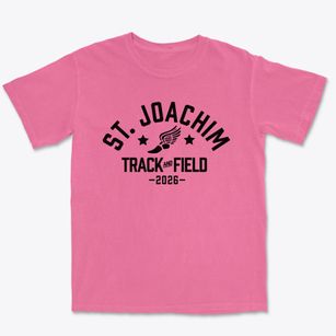 St Joachim Parish Track and Field Premium Heavyweight T-shirt
