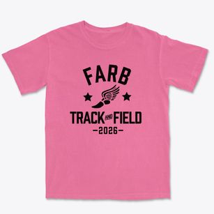 Farb Middle School Track and Field Premium Heavyweight T-shirt