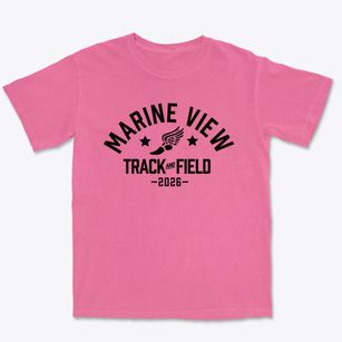 Marine View Middle School Track and Field Premium Heavyweight T-shirt