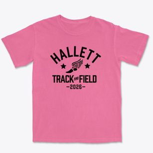 Hallett Elementary School Track and Field Premium Heavyweight T-shirt
