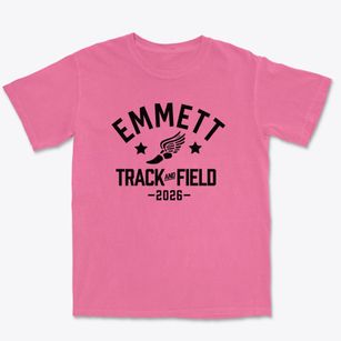 Emmett Junior High School Track and Field Premium Heavyweight T-shirt
