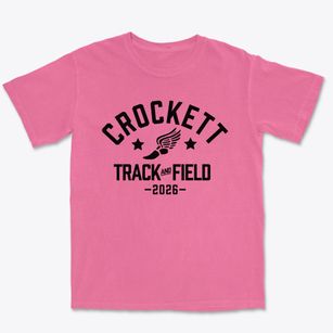 Crockett Elementary School Track and Field Premium Heavyweight T-shirt