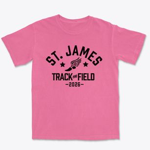 Saint James School Track and Field Premium Heavyweight T-shirt