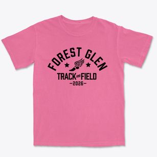 Forest Glen Elementary School Track and Field Premium Heavyweight T-shirt