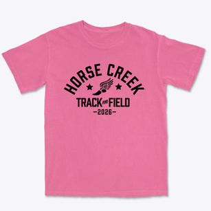 Horse Creek Elementary School Track and Field Premium Heavyweight T-shirt