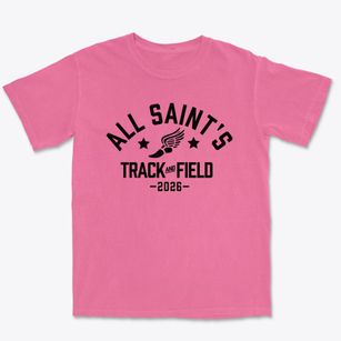 All Saint's Catholic School Saint Mary's Track and Field Premium Heavyweight T-shirt