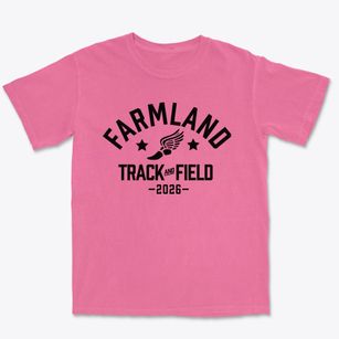 Farmland Elementary School Track and Field Premium Heavyweight T-shirt