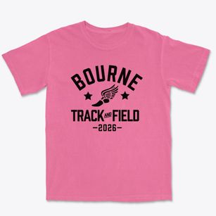 Bourne Middle School Track and Field Premium Heavyweight T-shirt