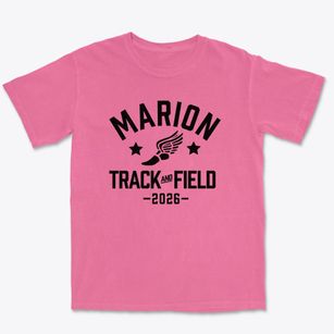 Marion High School Track and Field Premium Heavyweight T-shirt