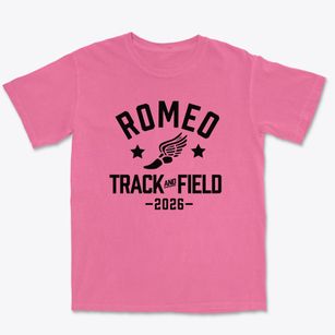Romeo High School Track and Field Premium Heavyweight T-shirt