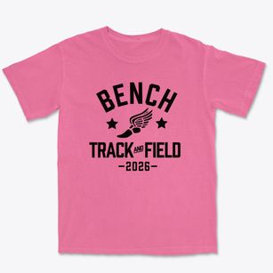 Bench Elementary School Track and Field Premium Heavyweight T-shirt