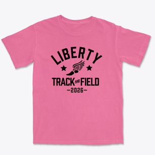 Liberty Baptist Academy Track and Field Premium Heavyweight T-shirt