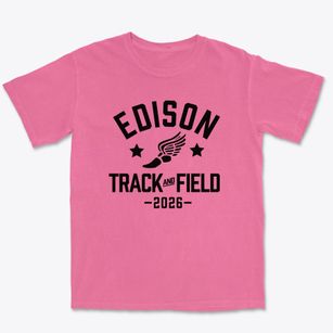 Edison Elementary School Track and Field Premium Heavyweight T-shirt