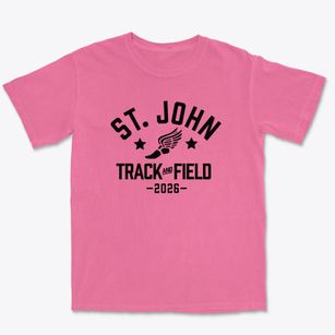 Saint John Vianney School Track and Field Premium Heavyweight T-shirt