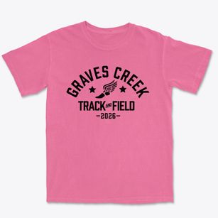 Graves Creek Middle School Track and Field Premium Heavyweight T-shirt