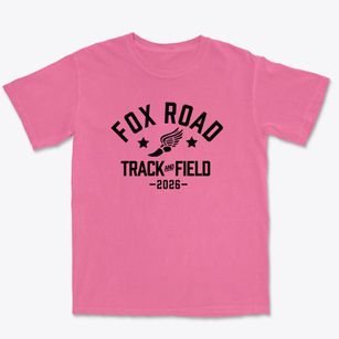 Fox Road Elementary School Track and Field Premium Heavyweight T-shirt