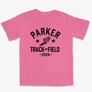 Parker Middle School Track and Field Premium Heavyweight T-shirt