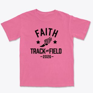 Faith Christian School Track and Field Premium Heavyweight T-shirt