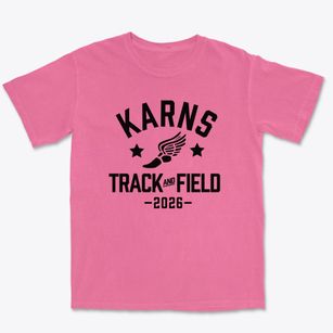 Karns Elementary School Track and Field Premium Heavyweight T-shirt