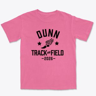 Dunn Elementary School Track and Field Premium Heavyweight T-shirt