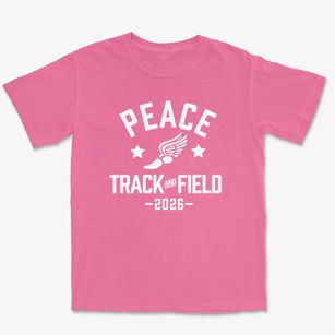 Peace Lutheran School Track and Field Premium Heavyweight T-shirt
