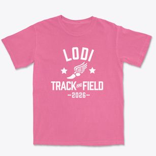 Lodi High School Track and Field Premium Heavyweight T-shirt
