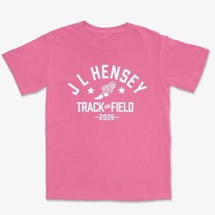 J L Hensey Elementary School Track and Field Premium Heavyweight T-shirt
