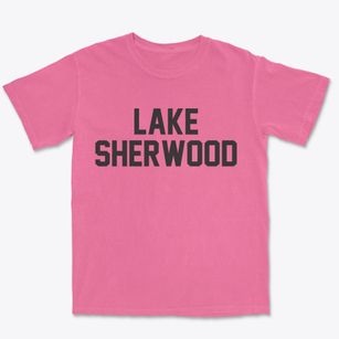 Lake Sherwood Wisconsin Classic Block Premium Heavyweight T-shirt