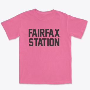 Fairfax Station Virginia Classic Block Premium Heavyweight T-shirt